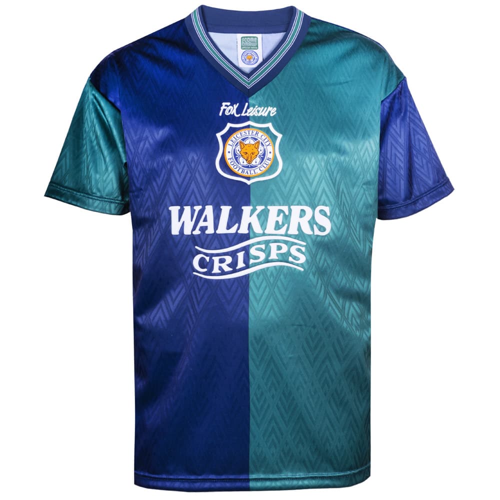 Leicester City third football shirt for the 1995 season, made by Score Draw
