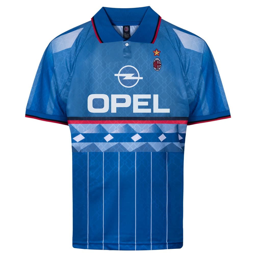 AC Milan home football shirt for the 1996 season, made by Score Draw