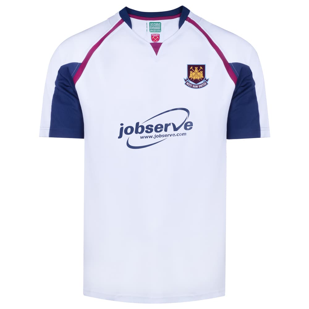 West Ham United home football shirt for the 2006 season, made by Score Draw