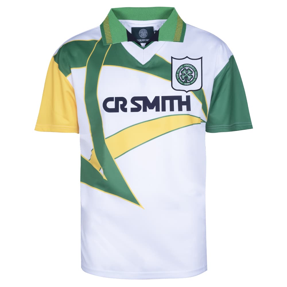 Celtic away football shirt for the 1993 season, made by Score Draw