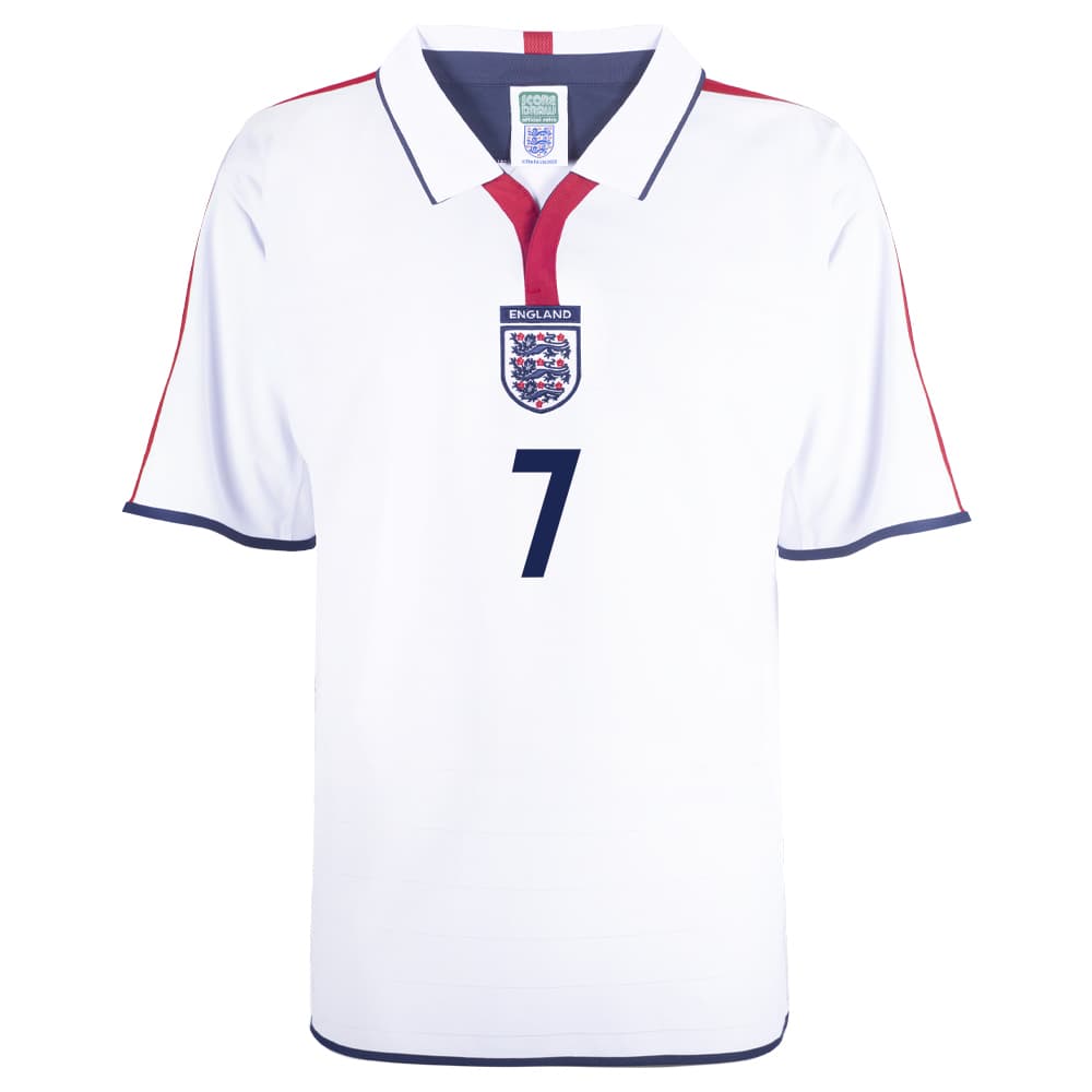 England home football shirt for the 2004 season, made by Score Draw