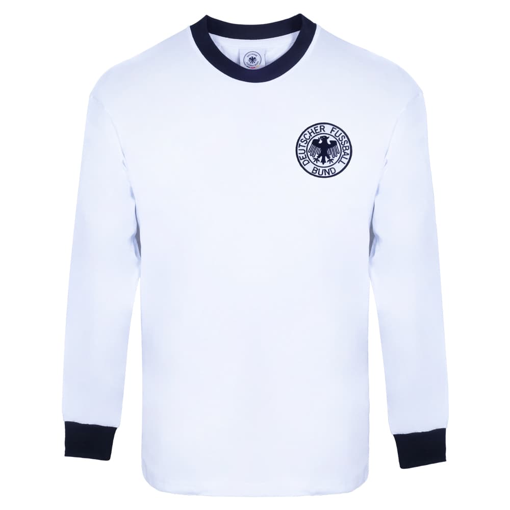Germany home football shirt for the 1974 season, made by Score Draw