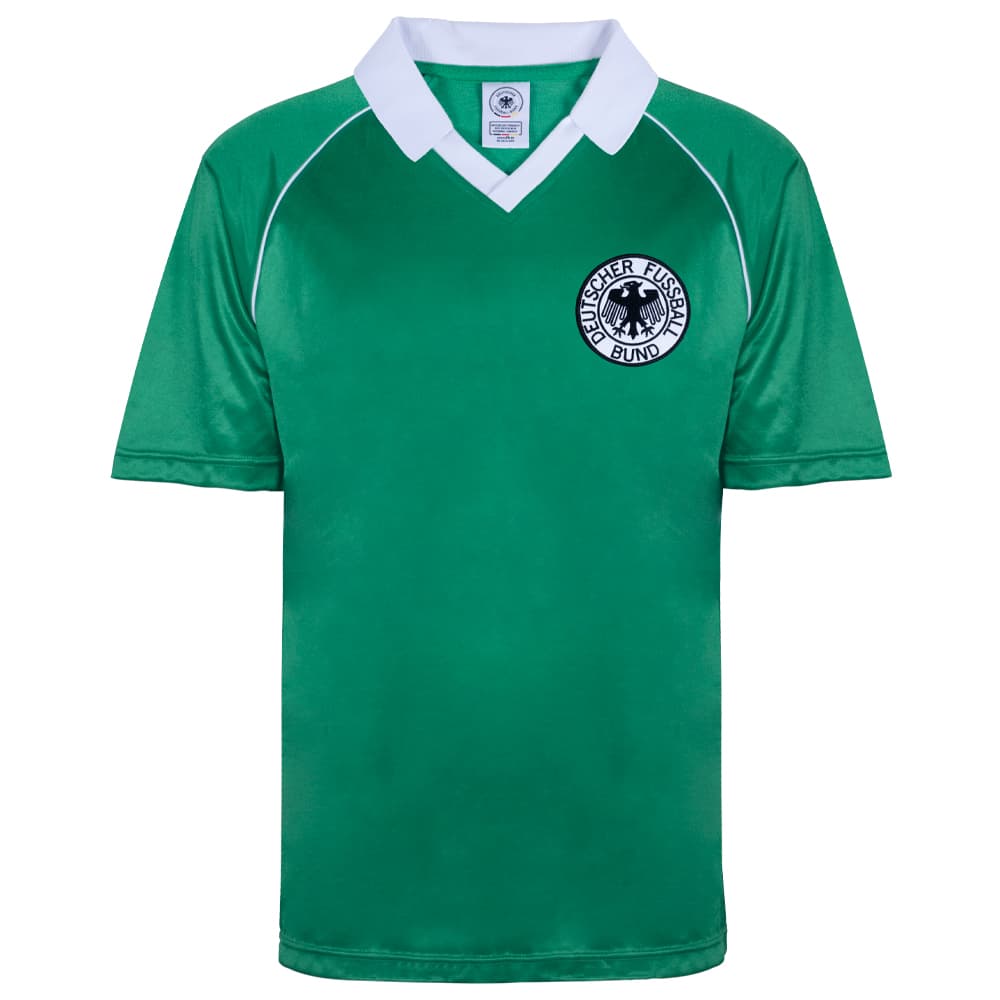 Germany away football shirt for the 1980 season, made by Score Draw