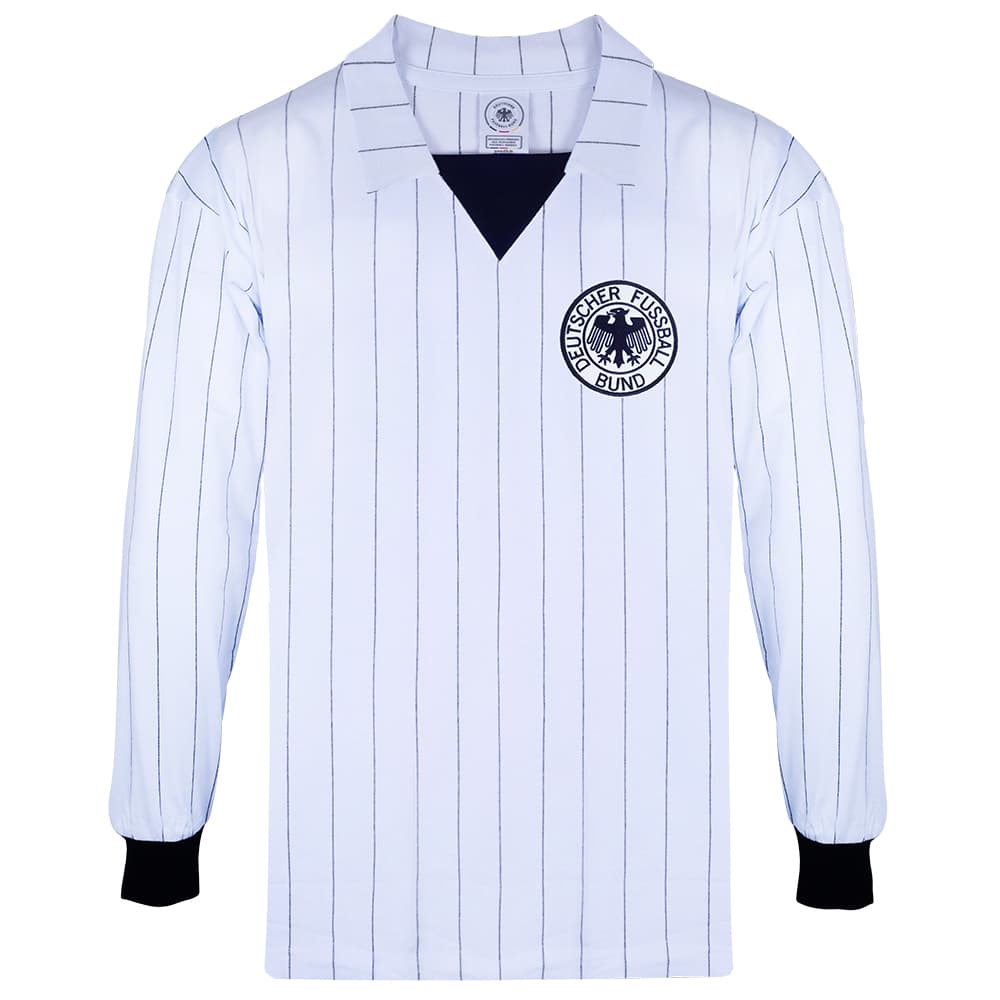 Germany home football shirt for the 1982 season, made by Score Draw