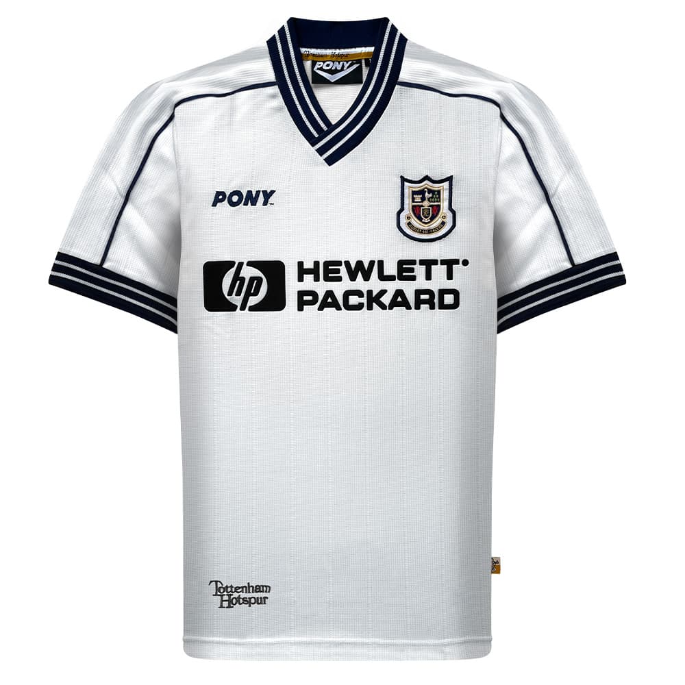 Tottenham Hotspur home football shirt for the 1998 season, made by Score Draw