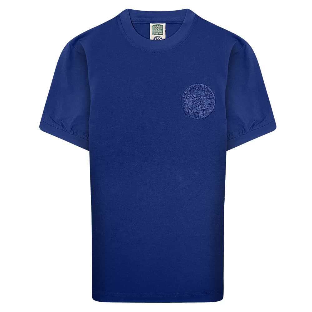 Chelsea home football shirt for the 1963 season, made by Score Draw