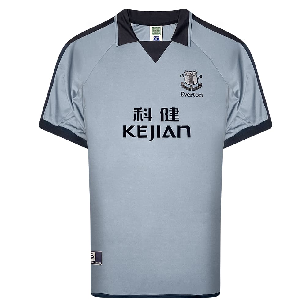 Everton third football shirt for the 2003 season, made by Score Draw