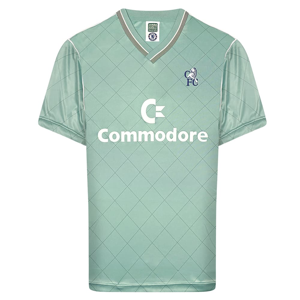 Chelsea third football shirt for the 1988 season, made by Score Draw