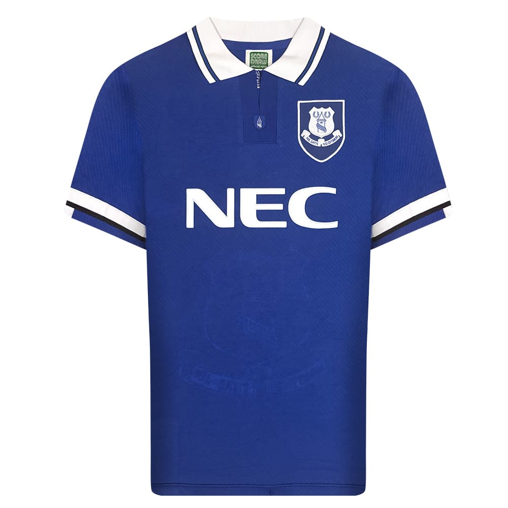 Everton home football shirt for the 1994 season, made by Score Draw