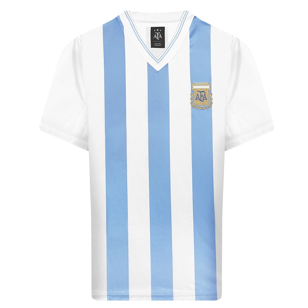 Argentina home football shirt for the 1990 season, made by Score Draw