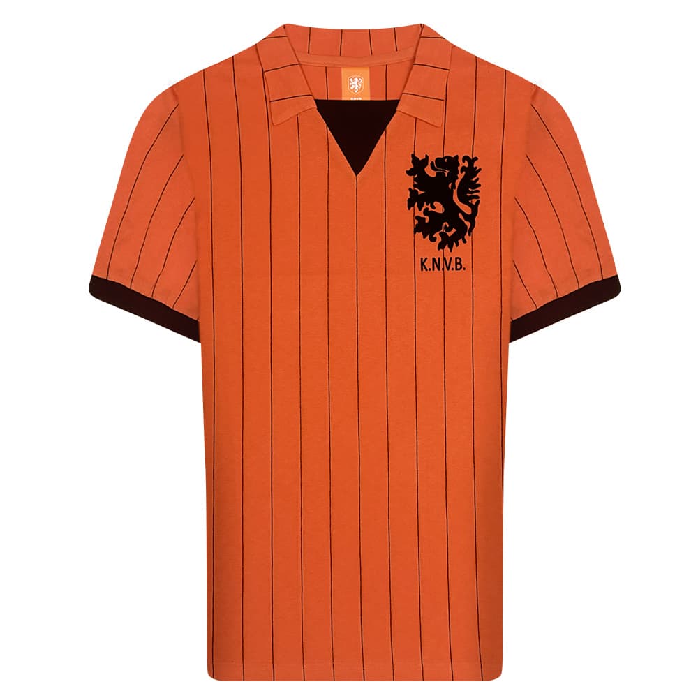 Netherlands home football shirt for the 1983 season, made by Score Draw