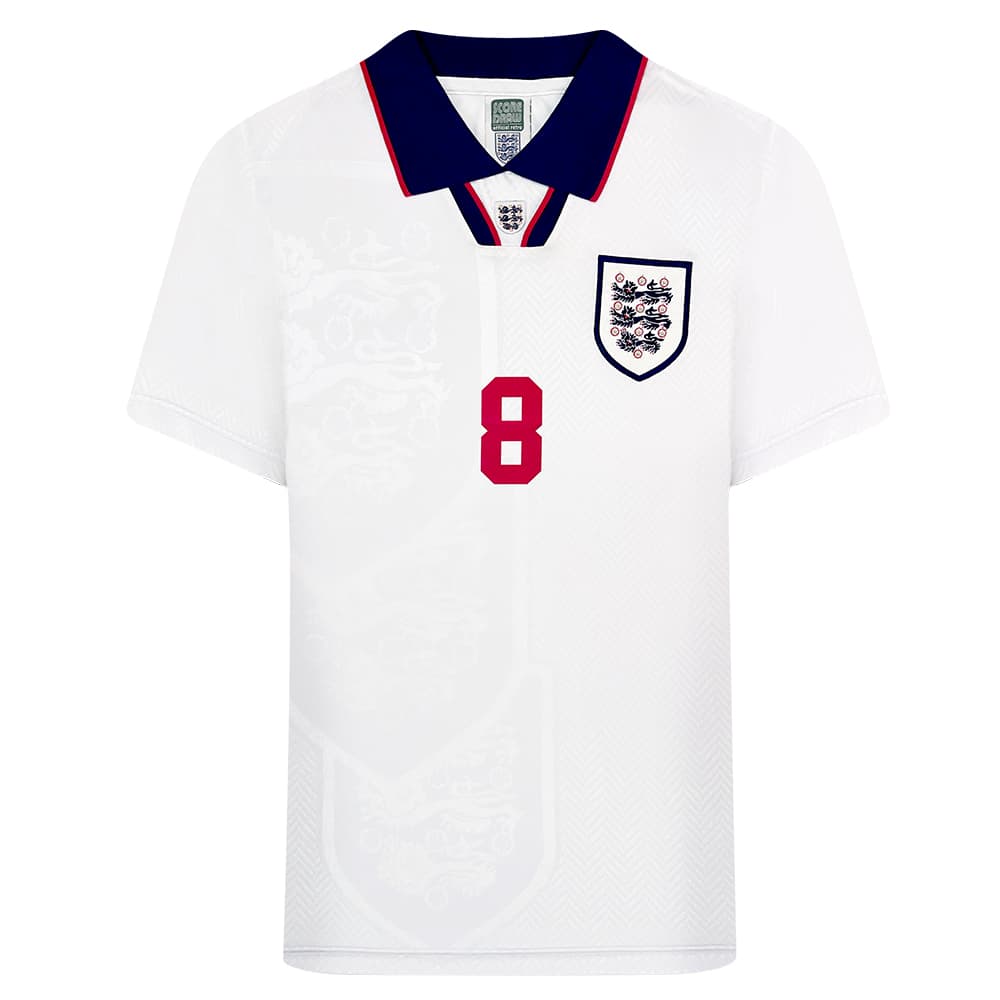 England home football shirt for the 1993 season, made by Score Draw