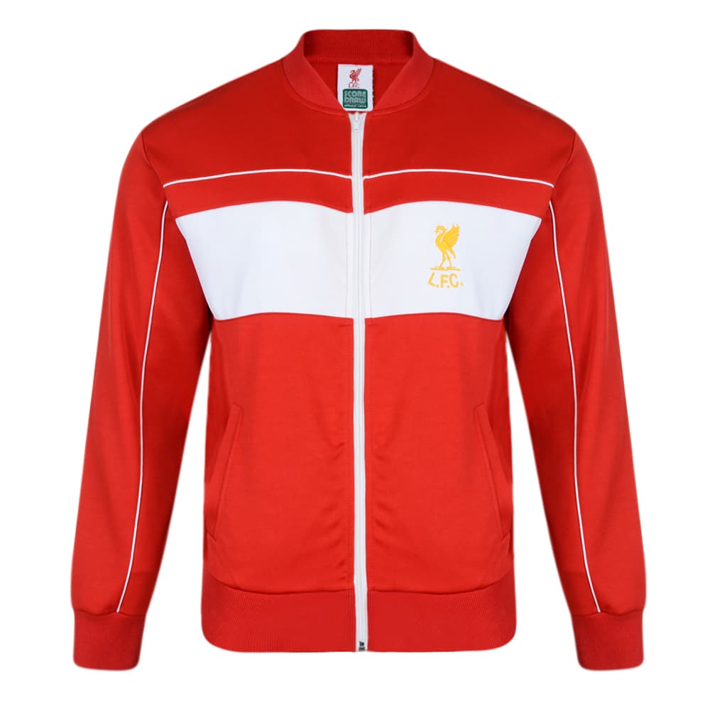 Liverpool home football shirt for the 1982 season, made by Score Draw