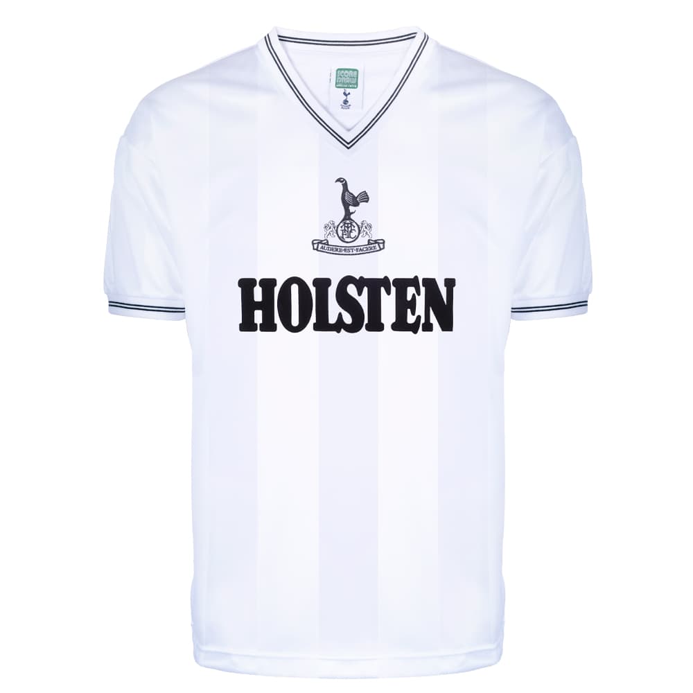 Tottenham Hotspur home football shirt for the 1983 season, made by Score Draw