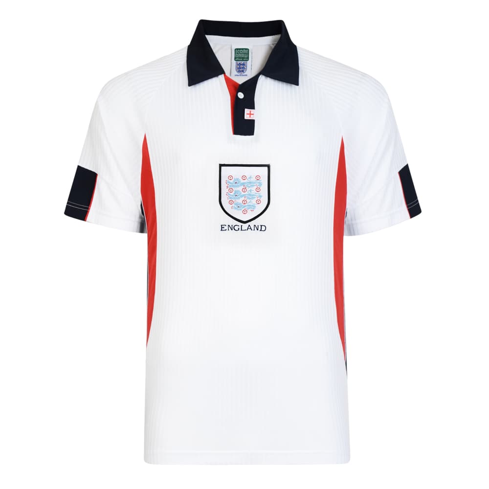 England home football shirt for the 1998 season, made by Score Draw