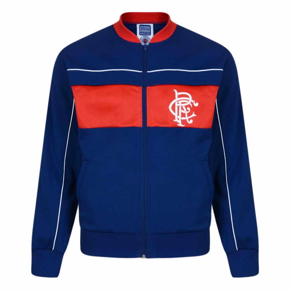 Rangers home football shirt for the 1984 season, made by Score Draw