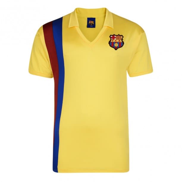 FC Barcelona away football shirt for the 1982 season, made by Score Draw