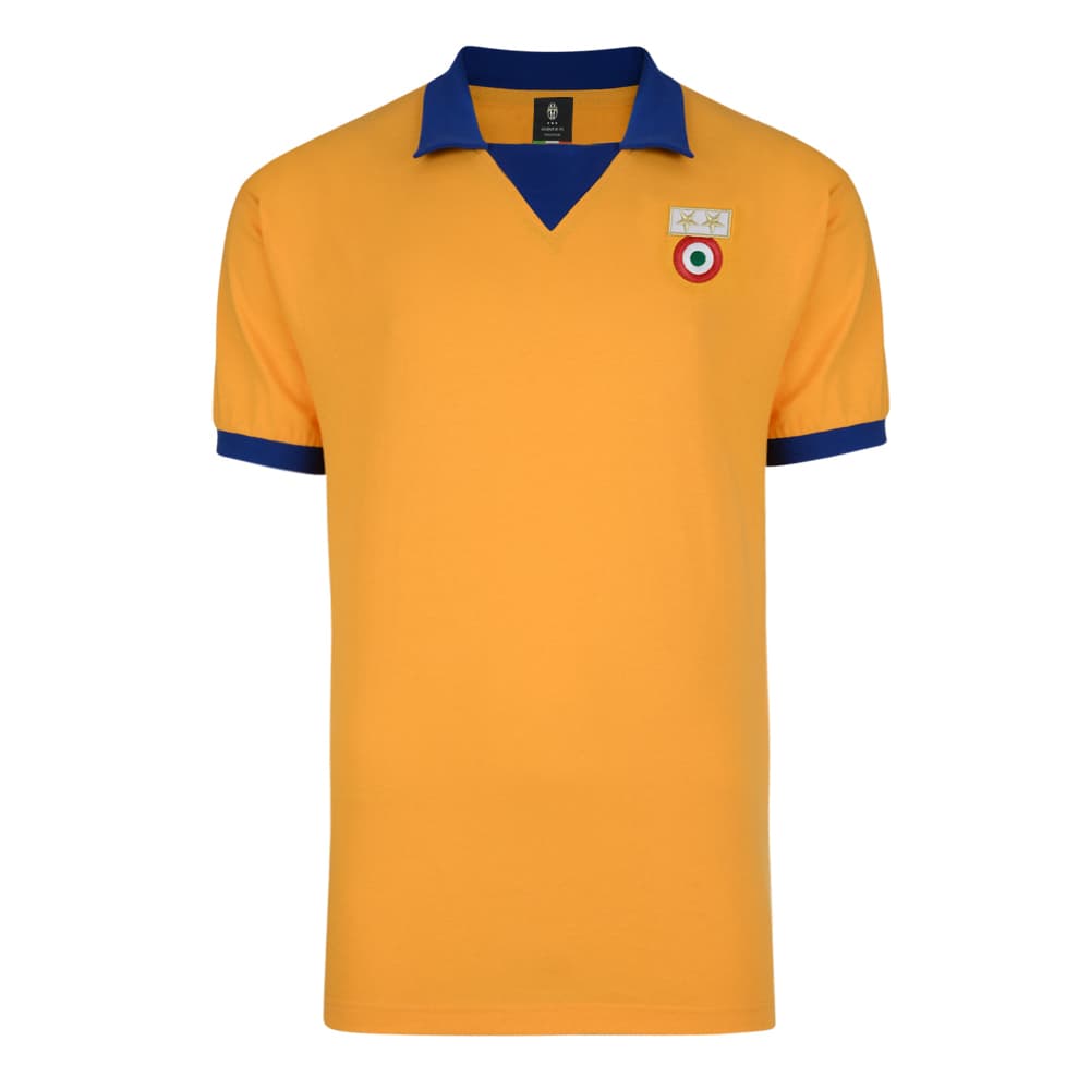 Juventus away football shirt for the 1984 season, made by Score Draw