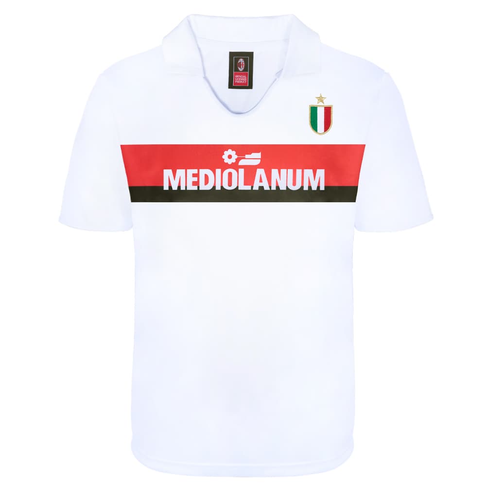 AC Milan away football shirt for the 1988 season, made by Score Draw