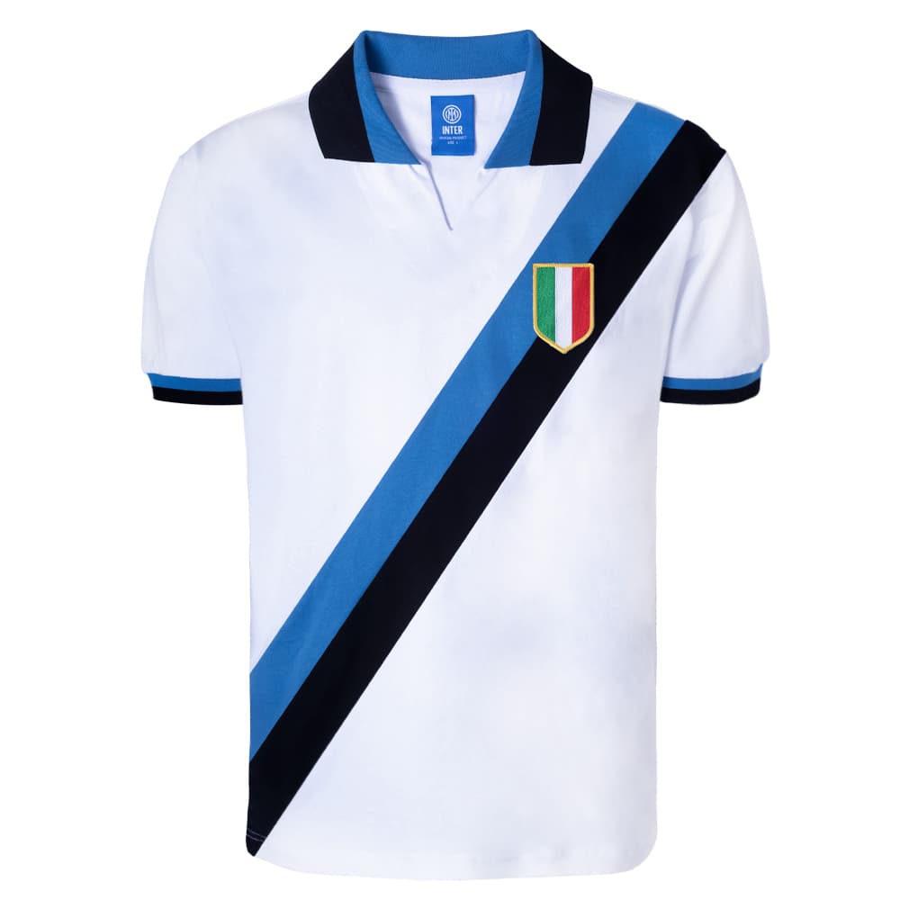 Inter Milan away football shirt for the 1964 season, made by Score Draw