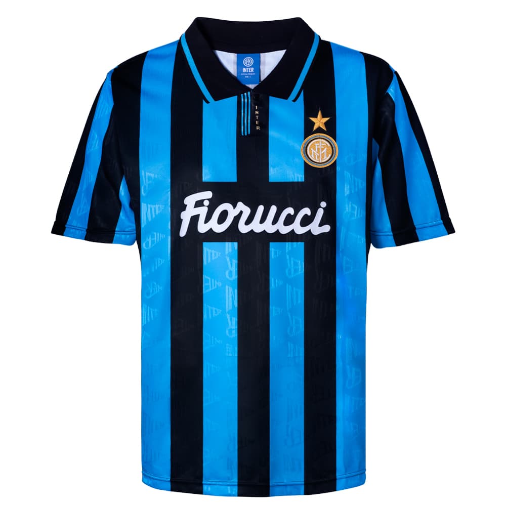 Inter Milan home football shirt for the 1992 season, made by Score Draw