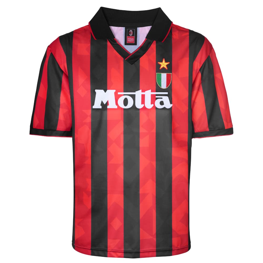 AC Milan home football shirt for the 1994 season, made by Score Draw