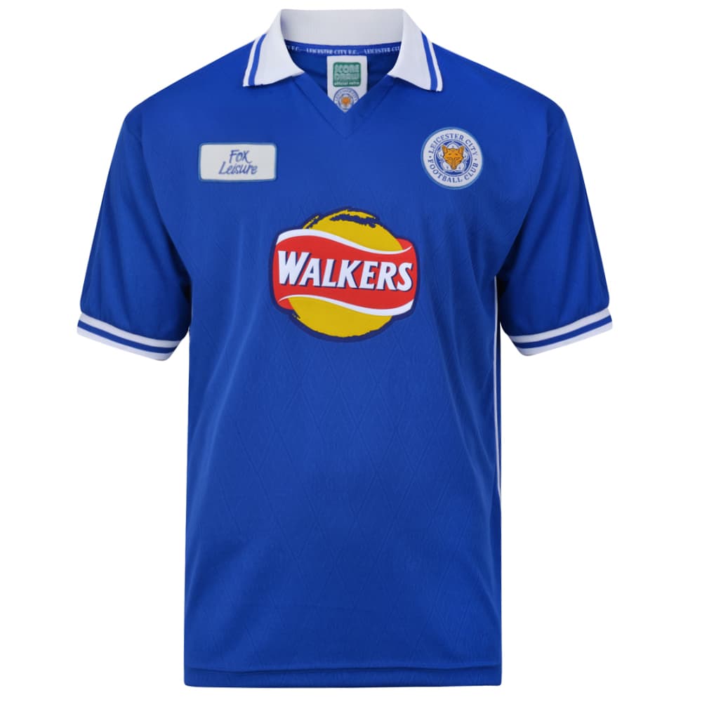 Leicester City home football shirt for the 2000 season, made by Score Draw