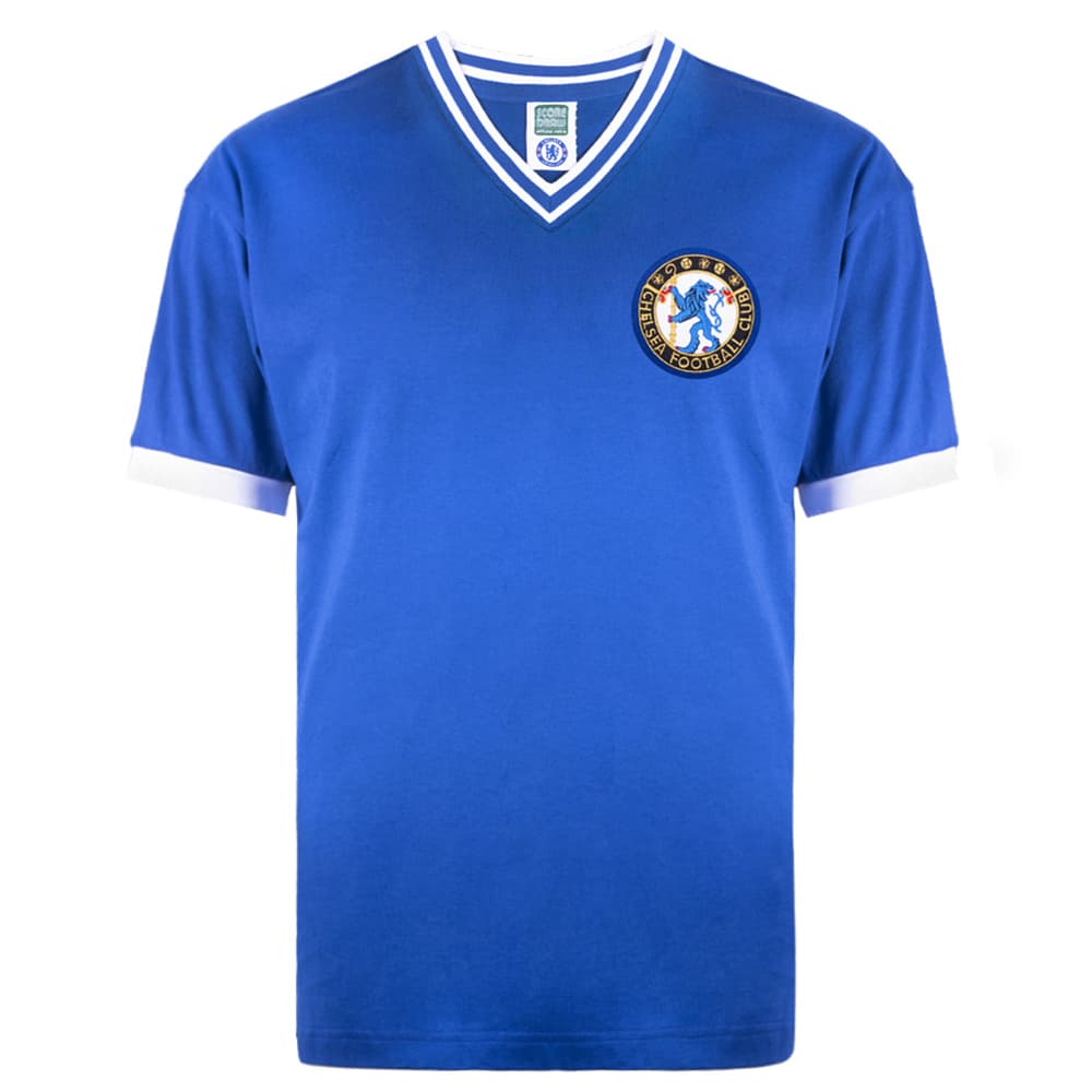 Chelsea home football shirt for the 1960 season, made by Score Draw