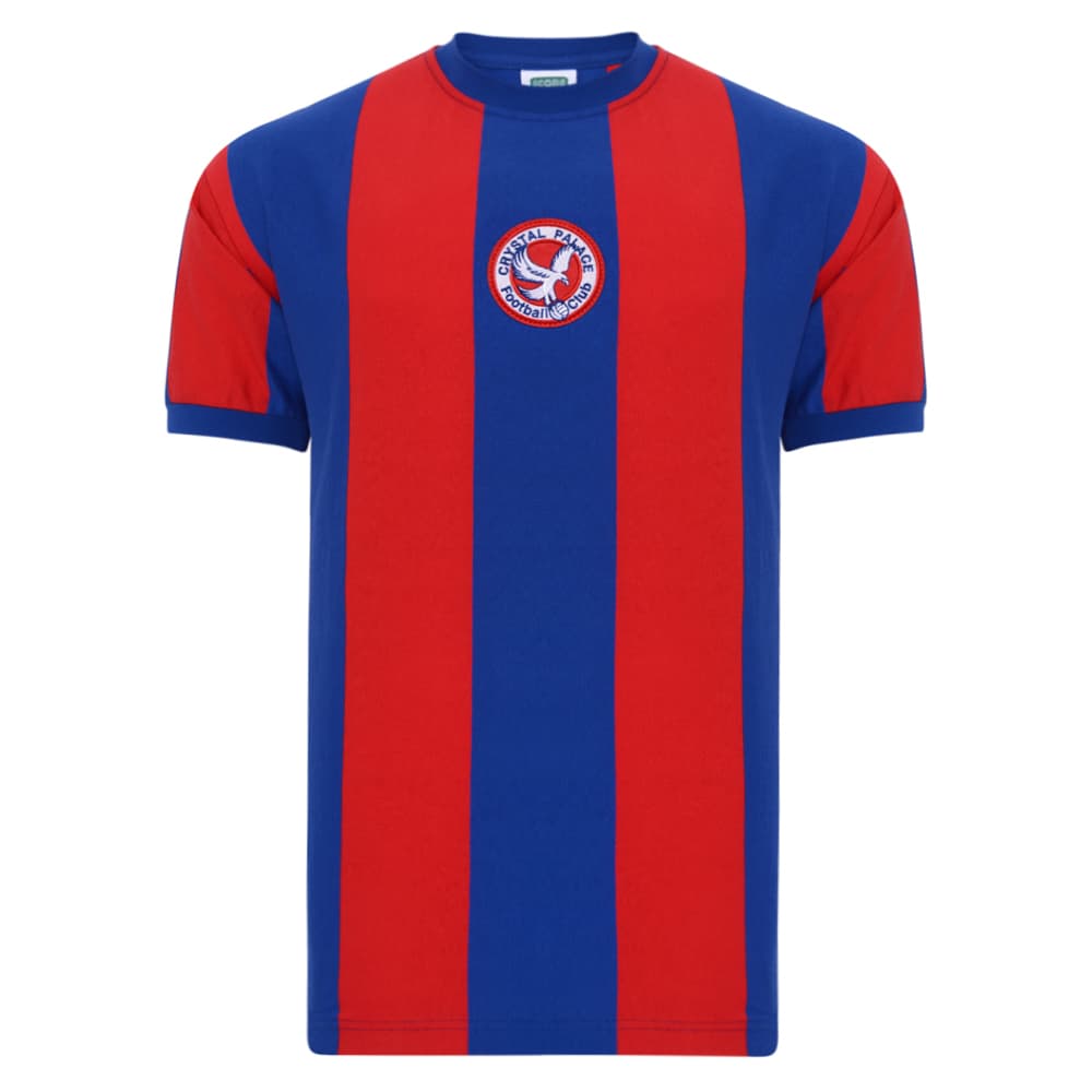 Crystal Palace home football shirt for the 1974 season, made by Score Draw