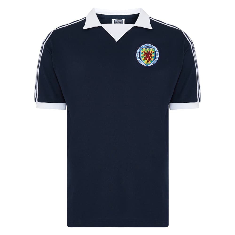 Scotland home football shirt for the 1978 season, made by Score Draw