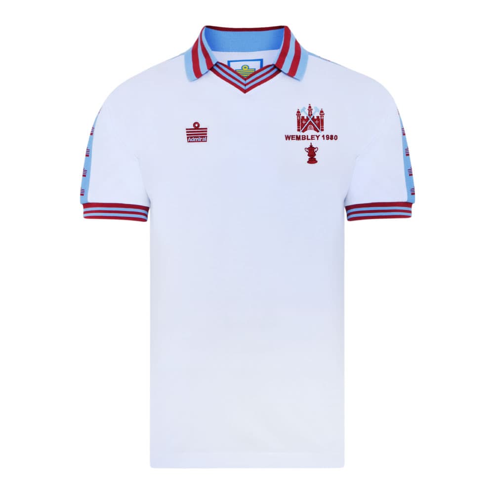 West Ham United home football shirt for the 1980 season, made by Score Draw