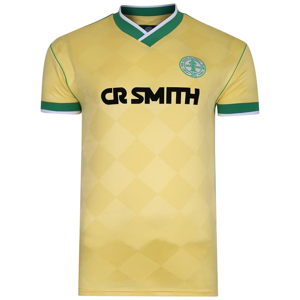 Celtic away football shirt for the 1988 season, made by Score Draw