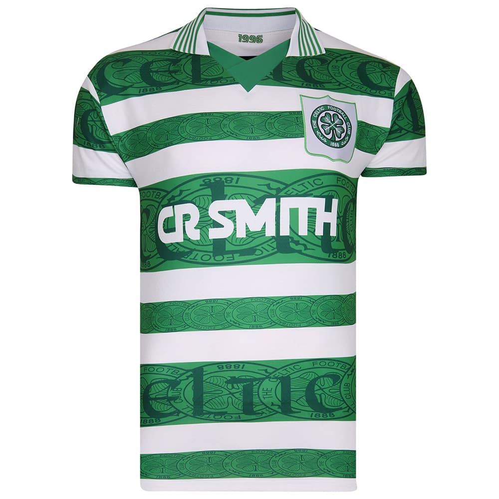 Celtic home football shirt for the 1996 season, made by Score Draw