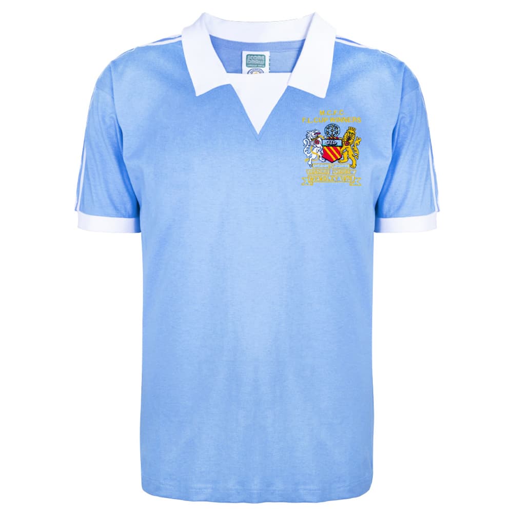 Manchester City home football shirt for the 1976 season