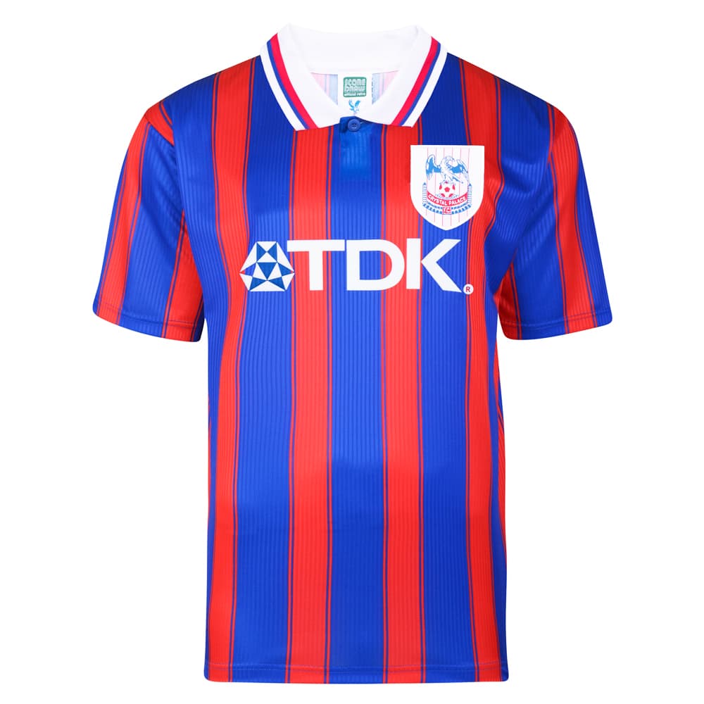 Crystal Palace home football shirt for the 1997 season, made by Score Draw