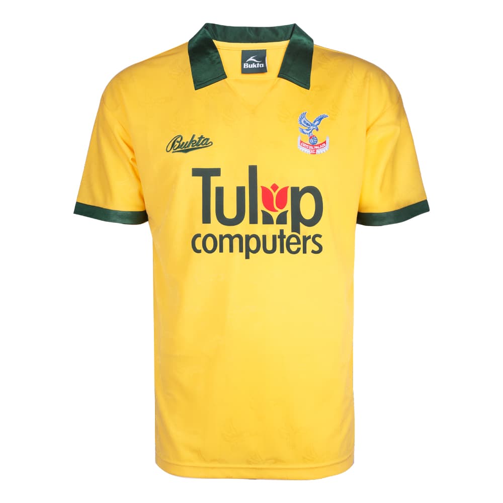 Crystal Palace away football shirt for the 1991 season, made by Score Draw