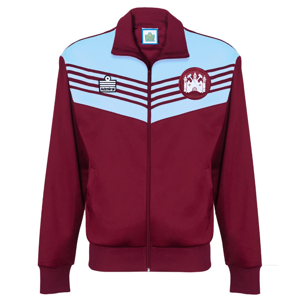 West Ham United home football shirt for the 1976 season, made by Score Draw