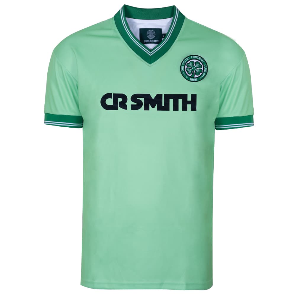 Celtic away football shirt for the 1986 season, made by Score Draw