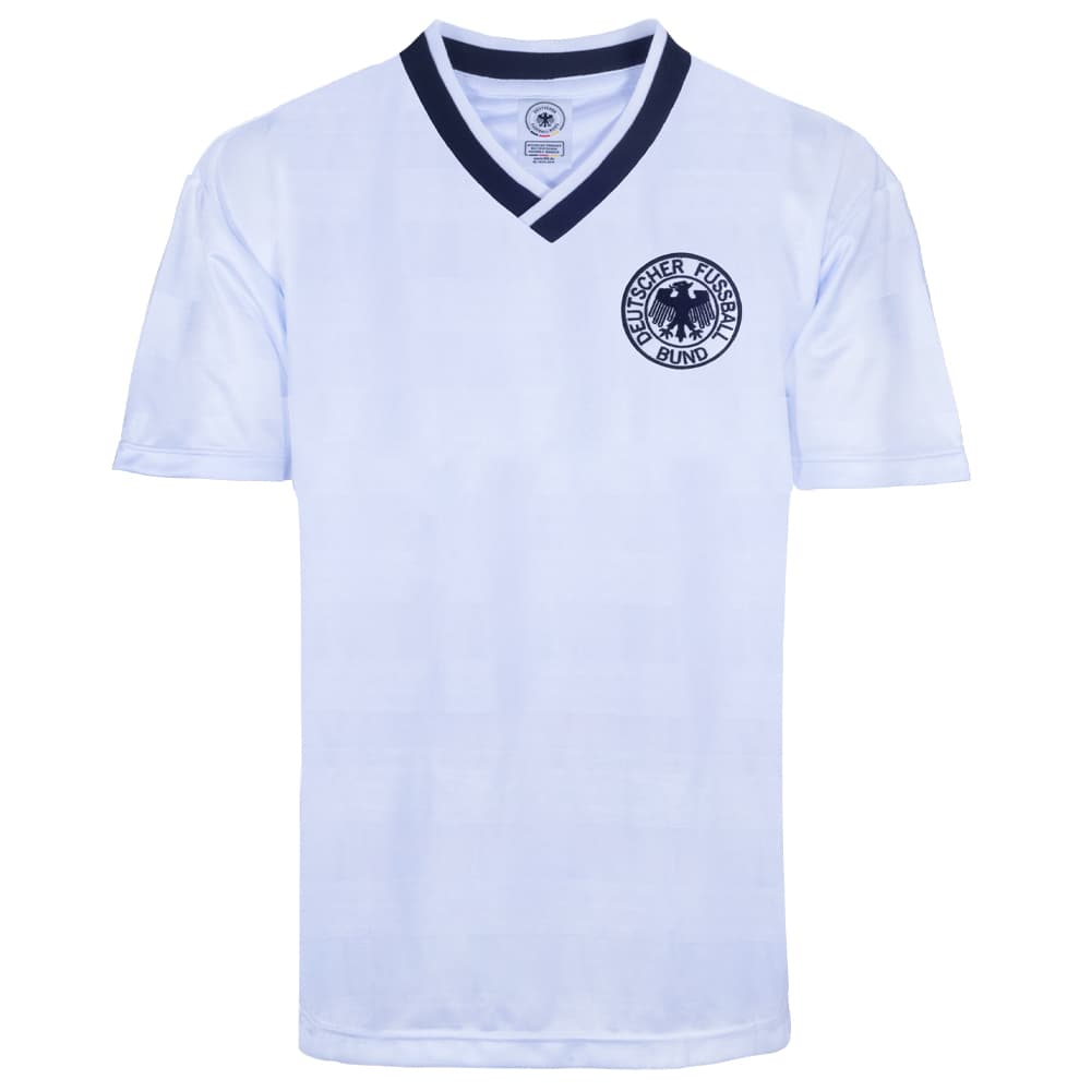 Germany home football shirt for the 1984 season, made by Score Draw
