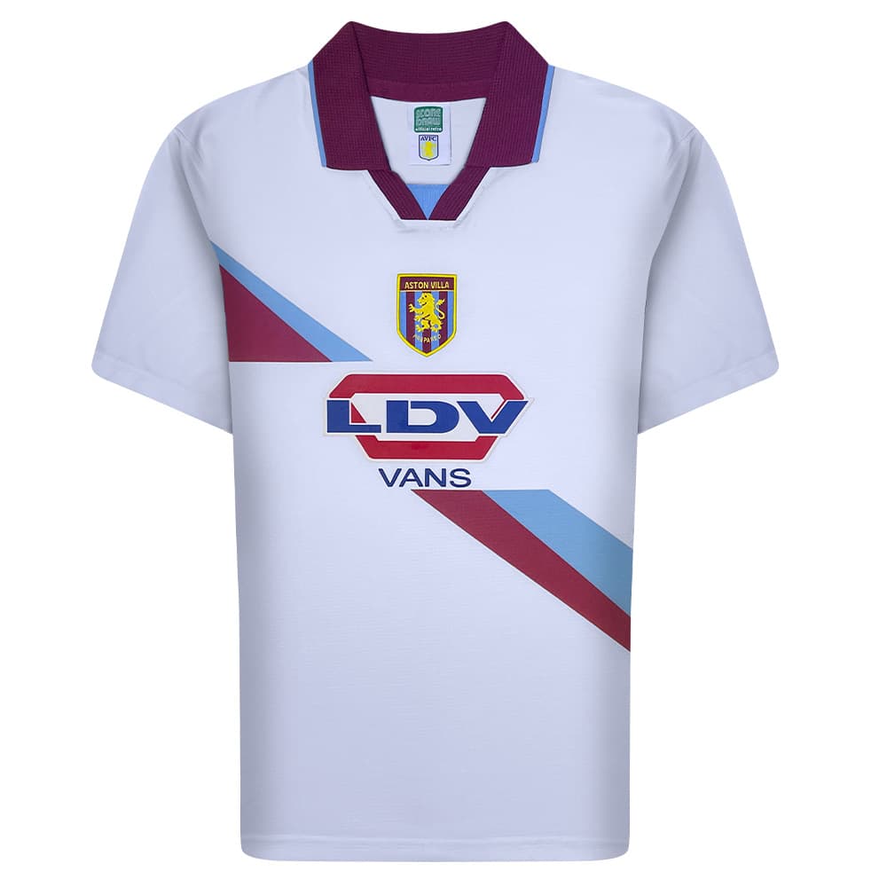 Aston Villa away football shirt for the 2000 season, made by Score Draw