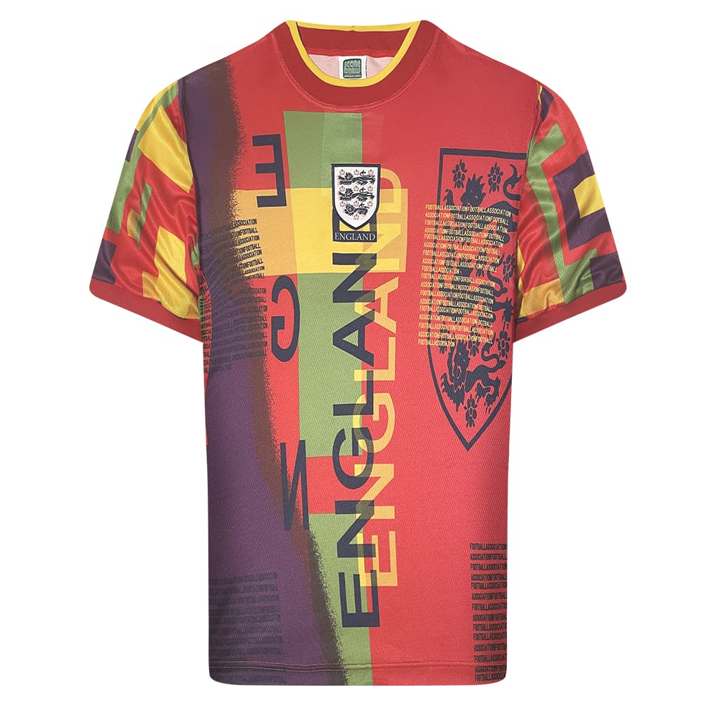 England away football shirt for the 1996 season, made by Score Draw