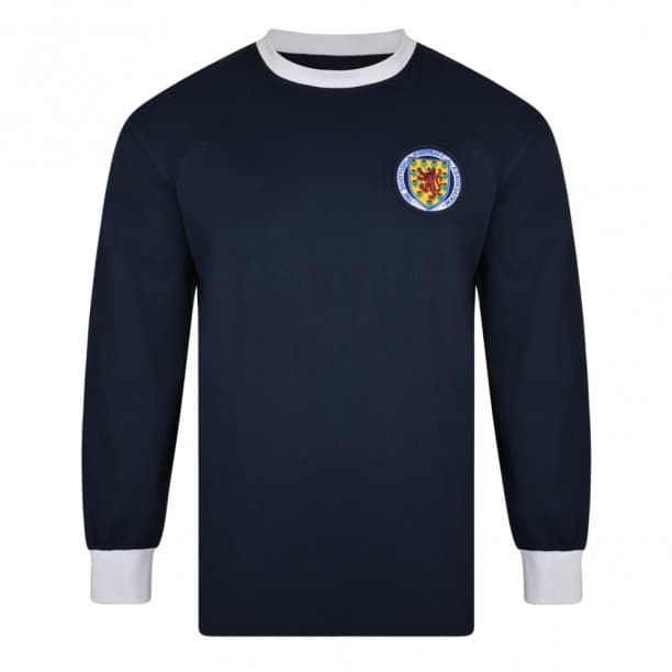 Scotland home football shirt for the 1967 season, made by Score Draw