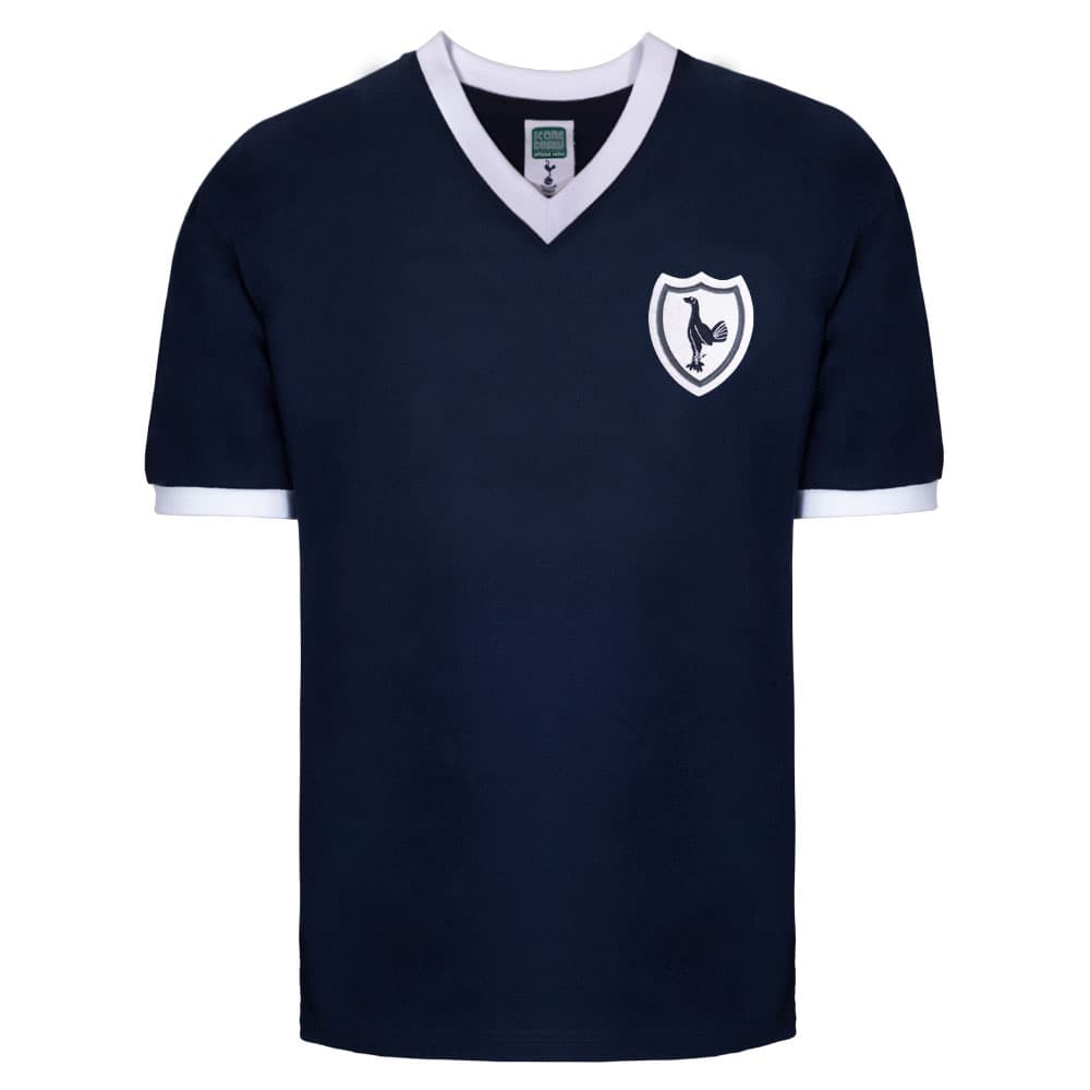 Tottenham Hotspur away football shirt for the 1962 season, made by Score Draw
