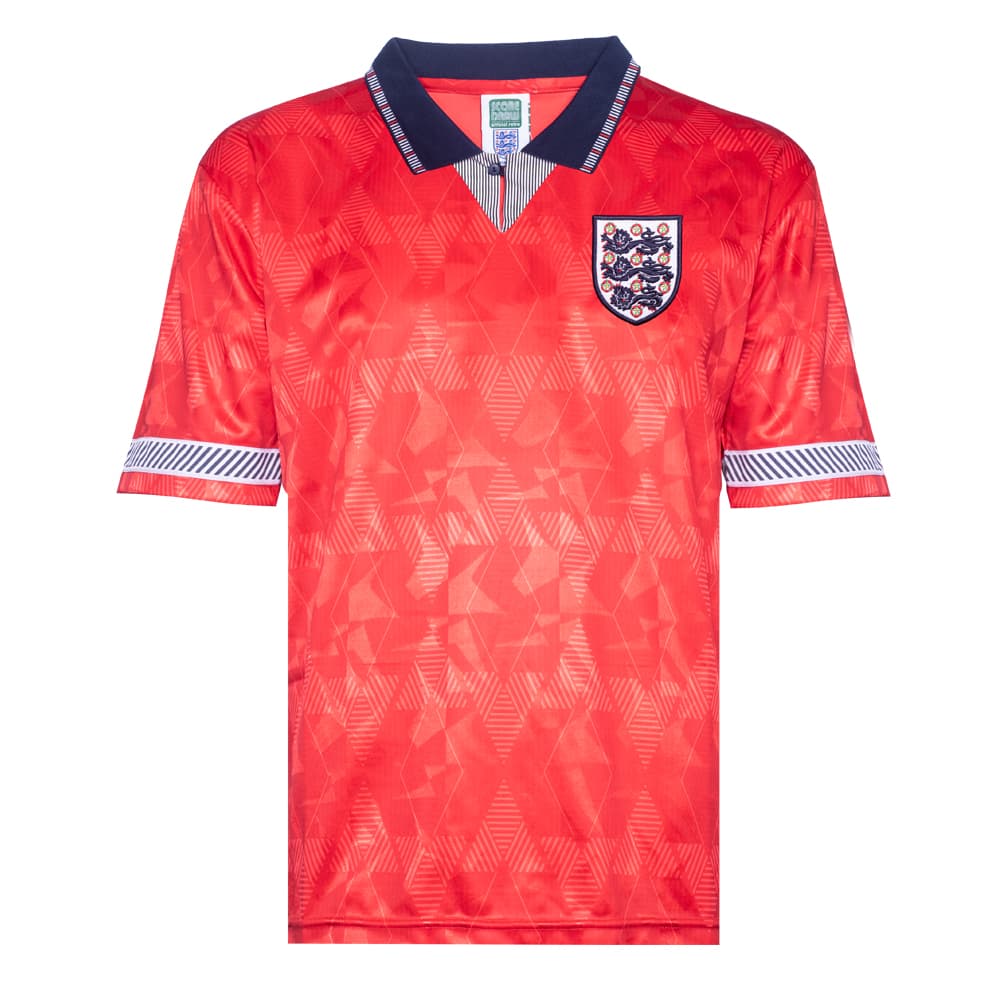 England away football shirt for the 1990 season, made by Score Draw