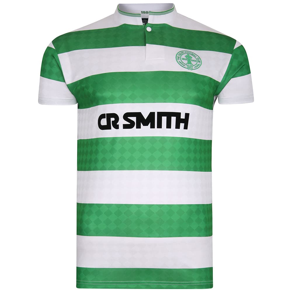 Celtic home football shirt for the 1988 season, made by Score Draw
