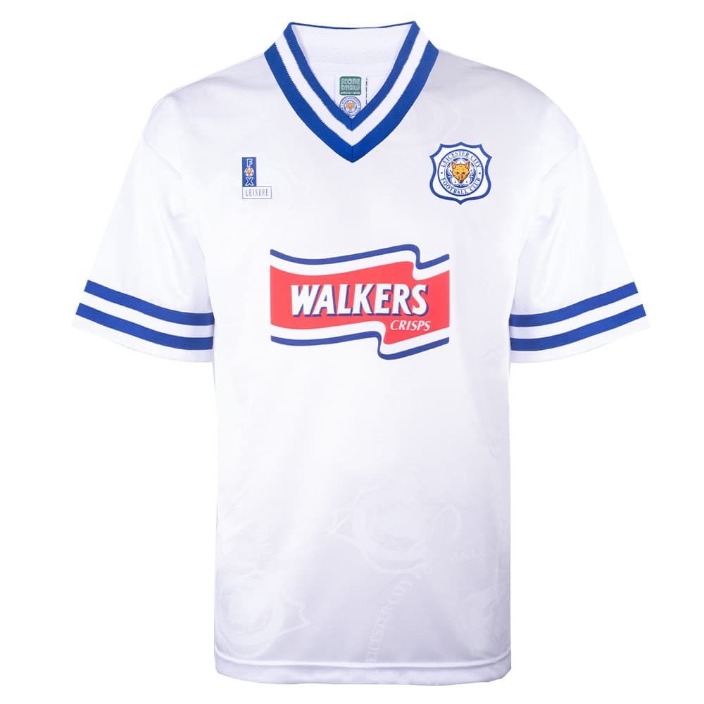 Leicester City away football shirt for the 1997 season, made by Score Draw