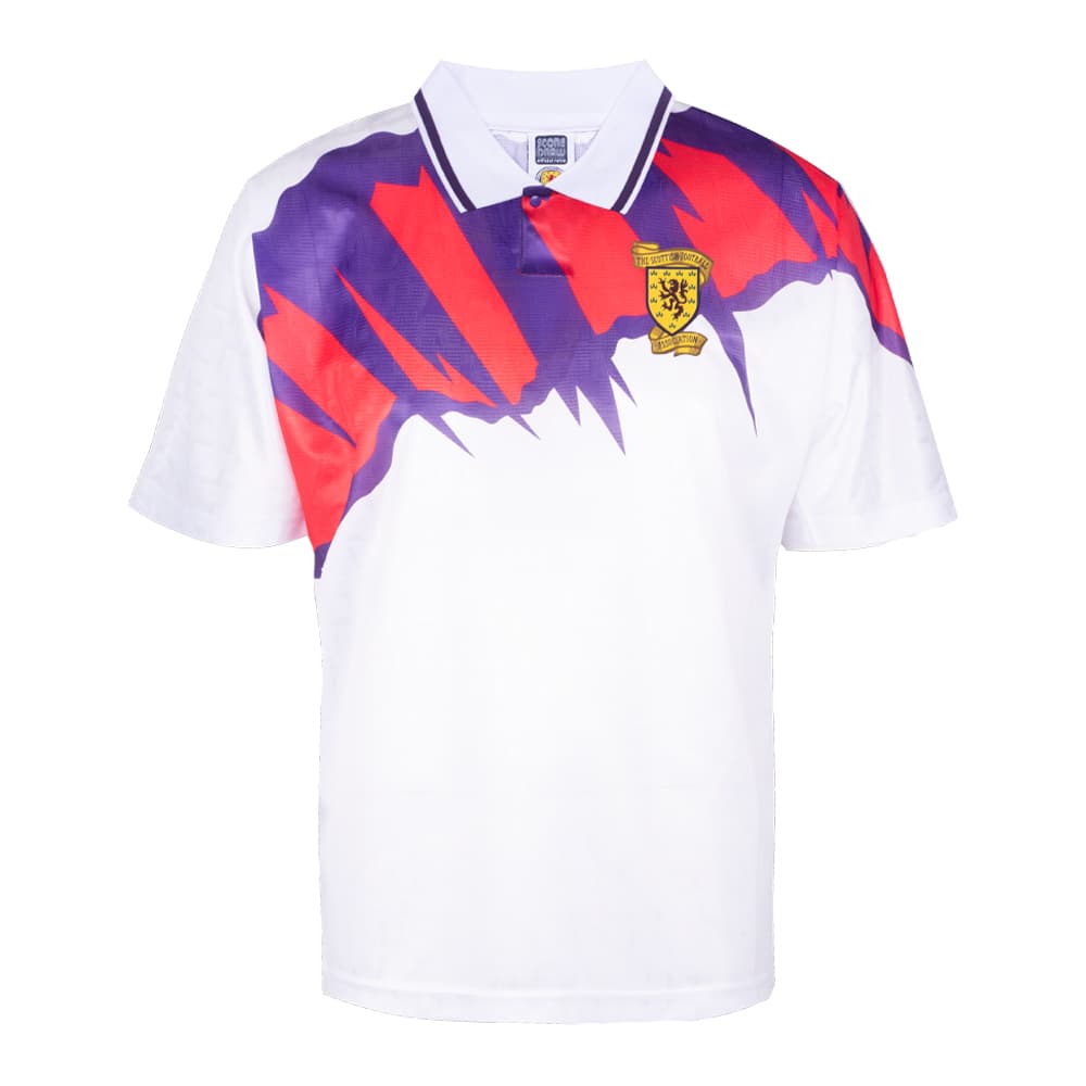 Scotland away football shirt for the 1992 season, made by Score Draw