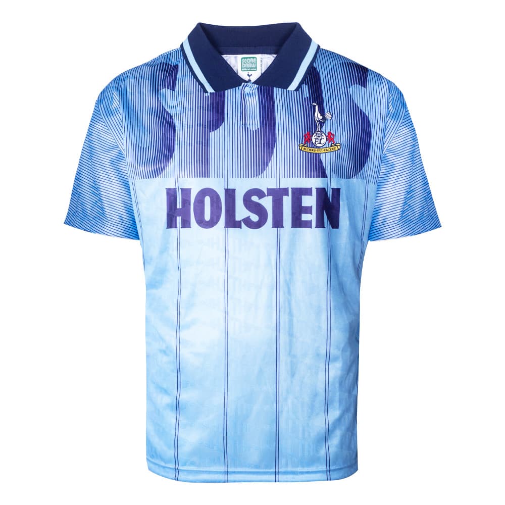 Tottenham Hotspur third football shirt for the 1992 season, made by Score Draw